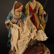 natività 38cm base legno oro