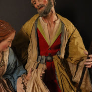 natività 38cm base legno oro