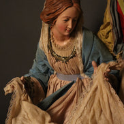 natività 38cm base legno oro