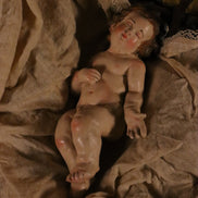 natività 38cm base legno oro