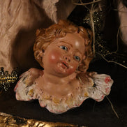 Natività 38cm base in legno oro