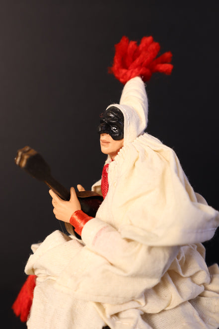 Pulcinella botte e mandolino 20cm