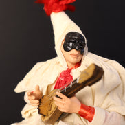 Pulcinella botte e mandolino 20cm