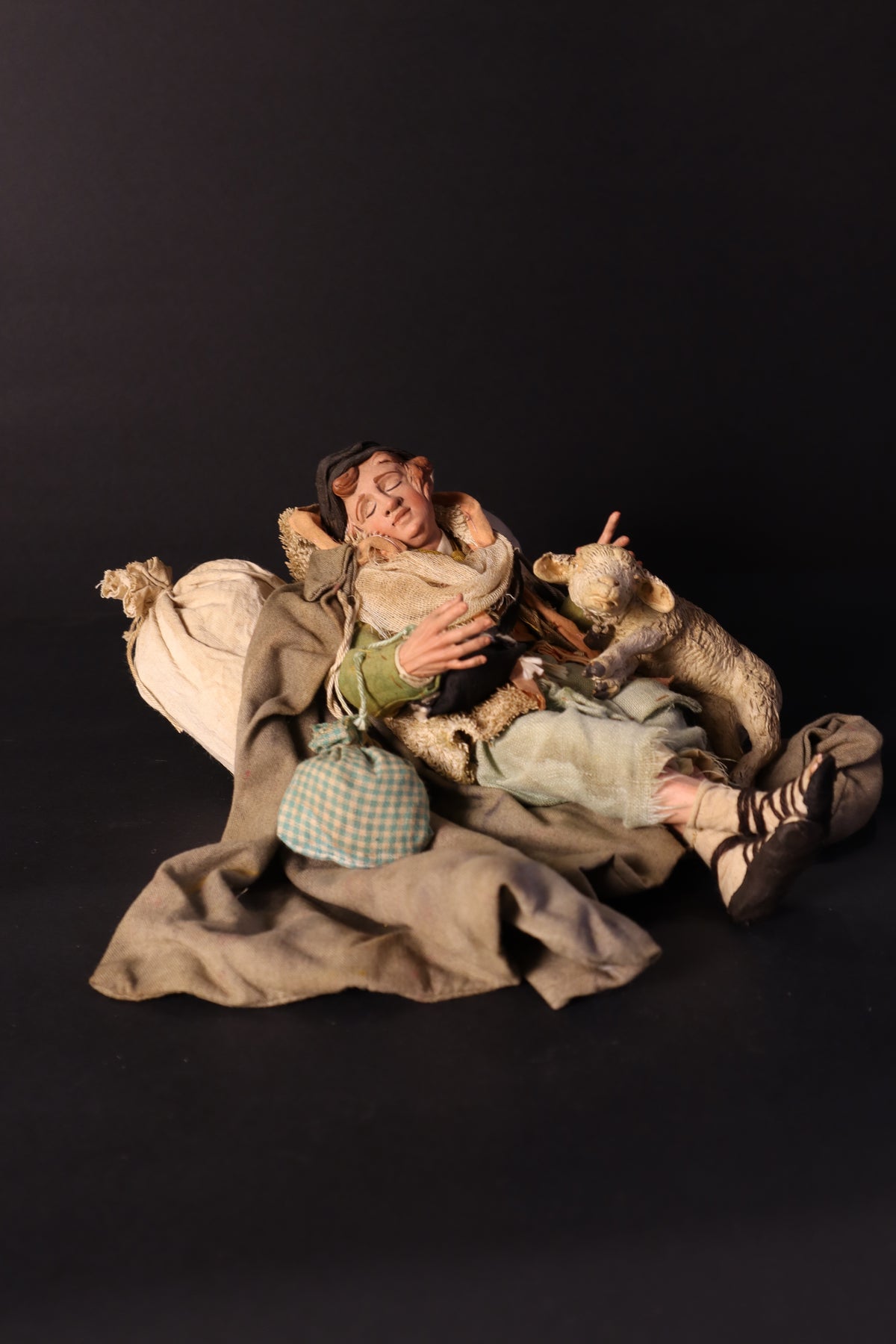 Benino piccolo con pecora 30cm