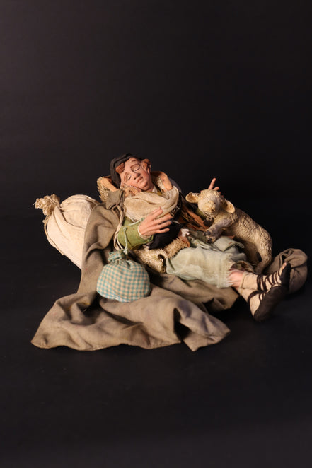 Benino piccolo con pecora 30cm