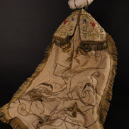 Baldassarre re mago  38cm con stoffe d'epoca