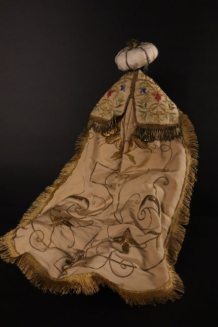 Baldassarre re mago  38cm con stoffe d'epoca