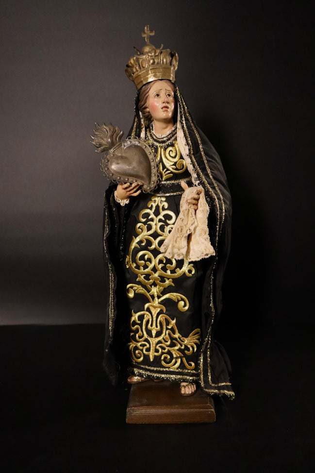 Madonna Addolorata con campana 38cm