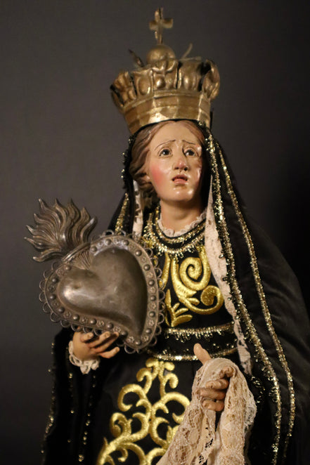 Madonna Addolorata con campana 38cm