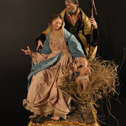 Natività 33cm base legno oro