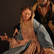Natività 33cm base legno oro