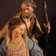 Natività 33cm base legno oro