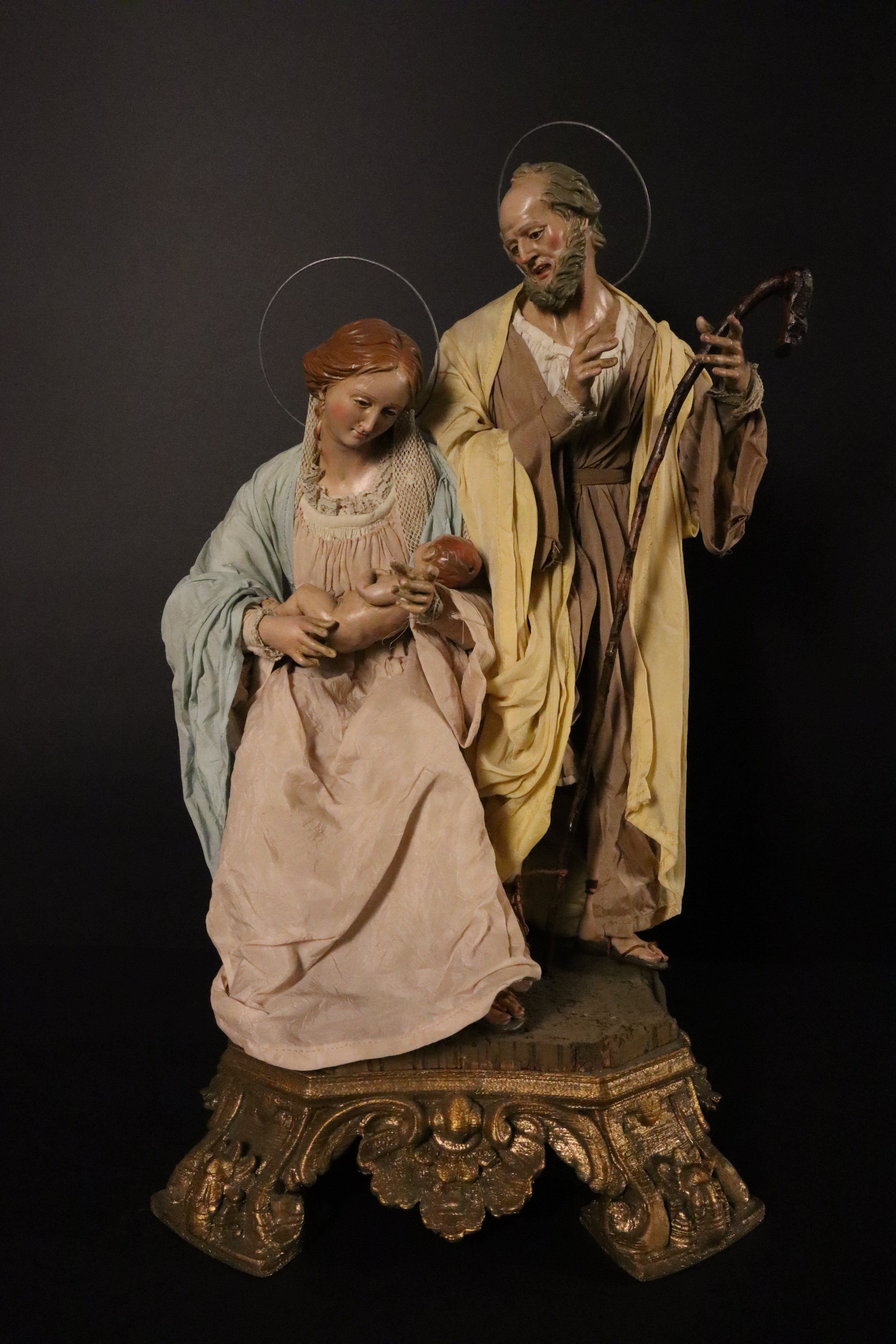 Natività 35cm base in legno