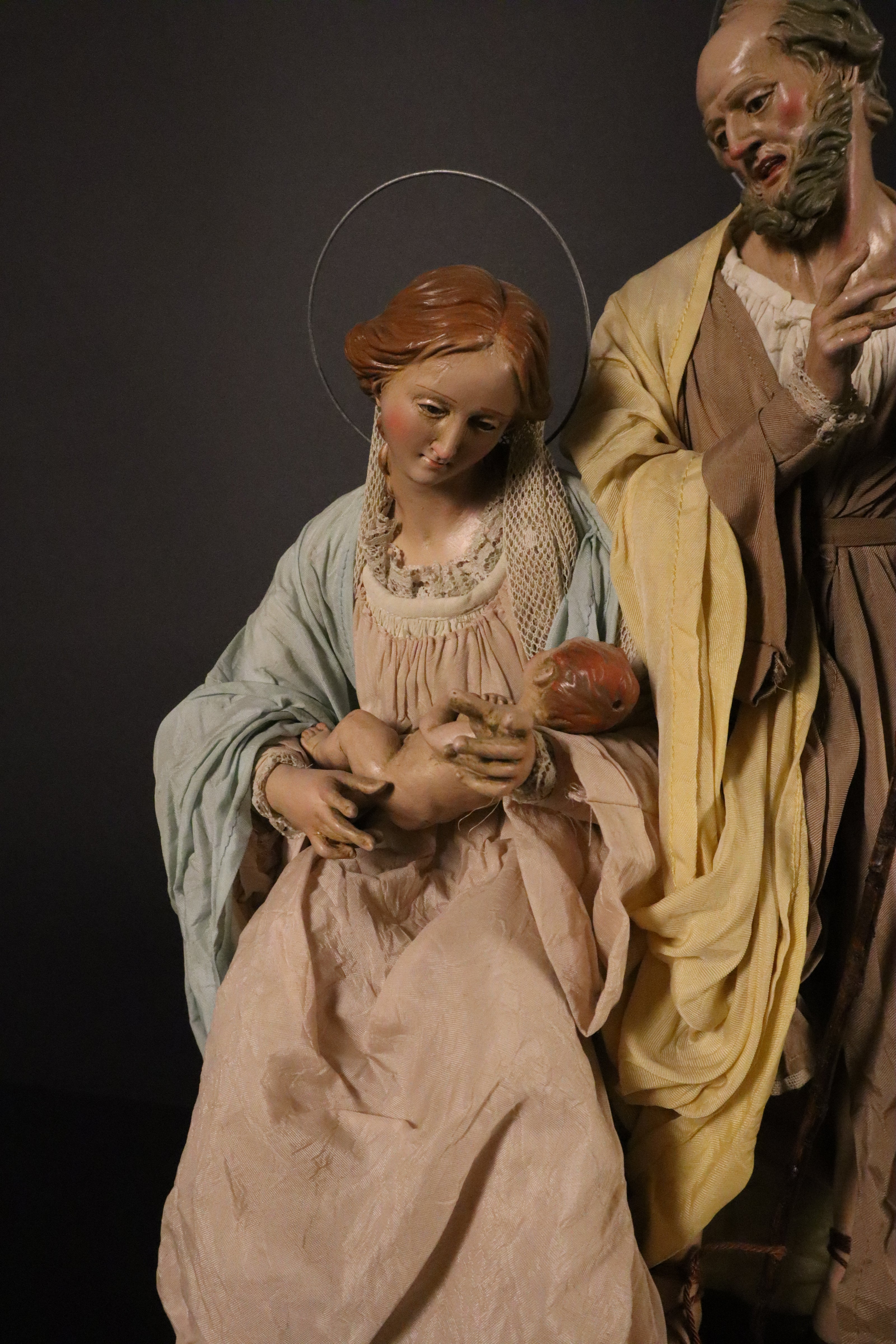 Natività 35cm base in legno