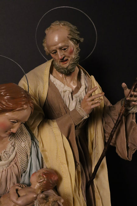 Natività 35cm base in legno