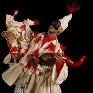 Pulcinella con bambino cm 38