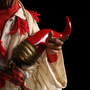 Pulcinella con bambino cm 38