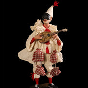 Pulcinella con mandolino 45cm