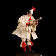 Pulcinella con mandolino cm 18