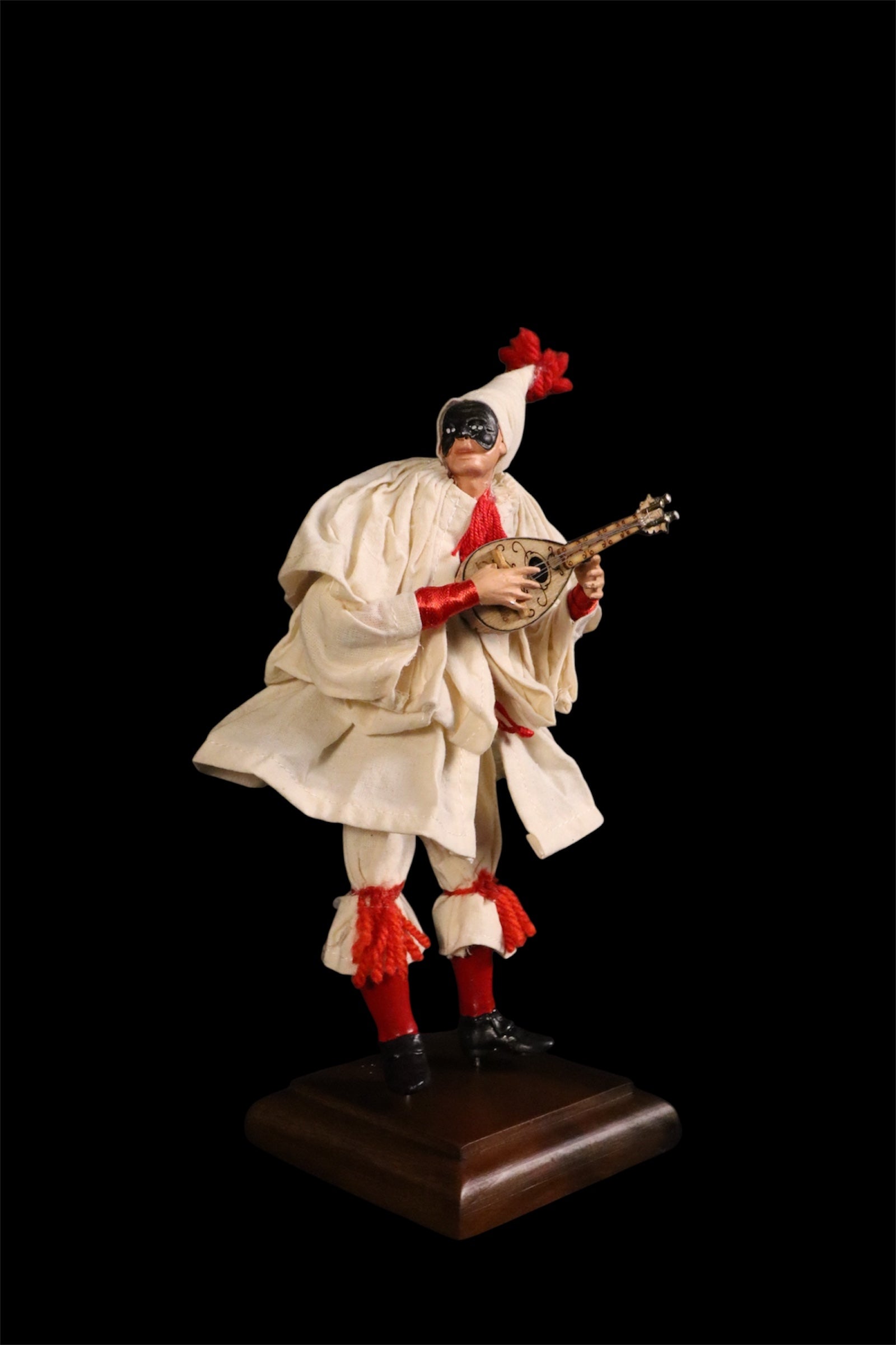 Pulcinella con mandolino cm 18