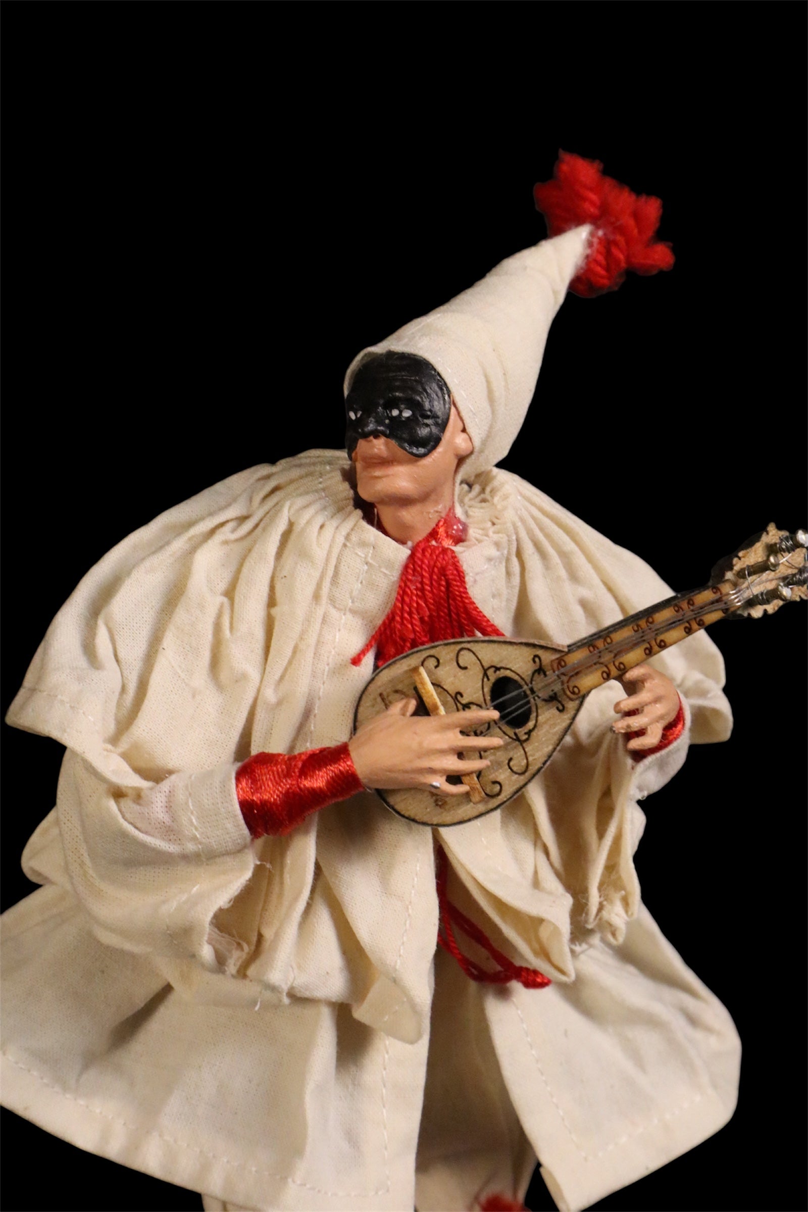 Pulcinella con mandolino cm 18