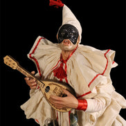 pulcinella con mandolino cm 30