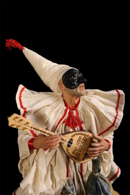 pulcinella con mandolino cm 30